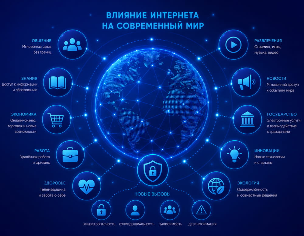 Сетевые технологии, серверы и обмен информацией в интернете