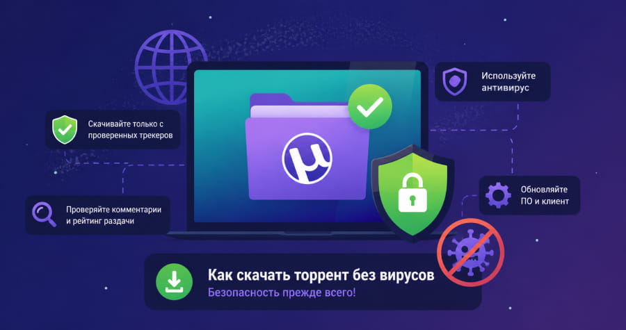 Безопасное скачивание торрентов и защита компьютера от вирусов