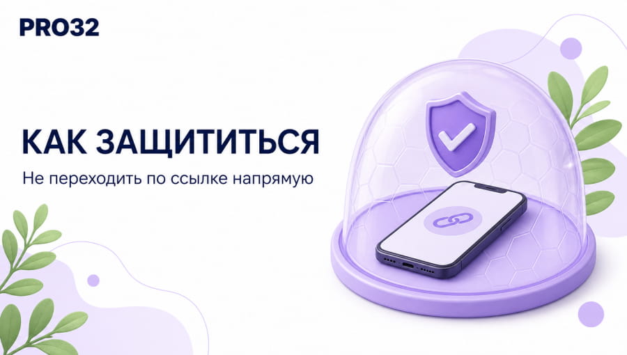 Смартфон под защитным куполом со щитом