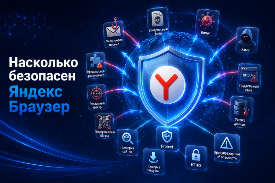 Насколько безопасен Яндекс Браузер: технология Protect и встроенная защита от угроз