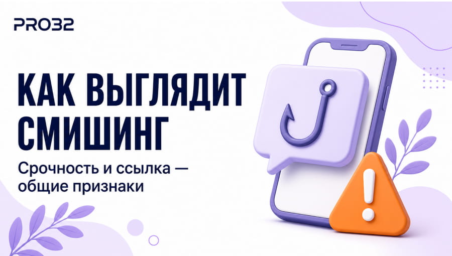 Смартфон с пузырём сообщения и рыболовным крючком внутри