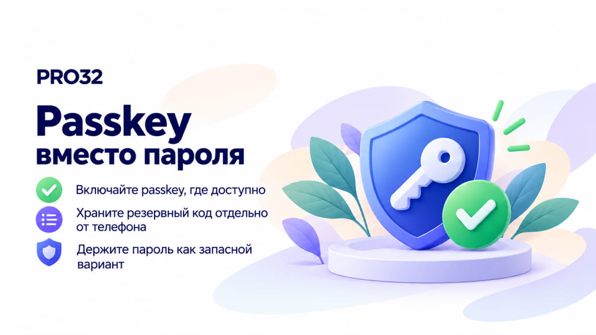 Итоговая памятка по переходу с пароля на passkey