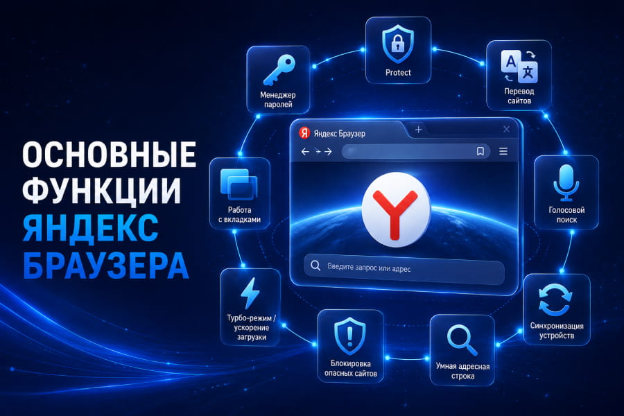 Основные функции Яндекс Браузера: Protect, перевод сайтов, синхронизация и умная строка