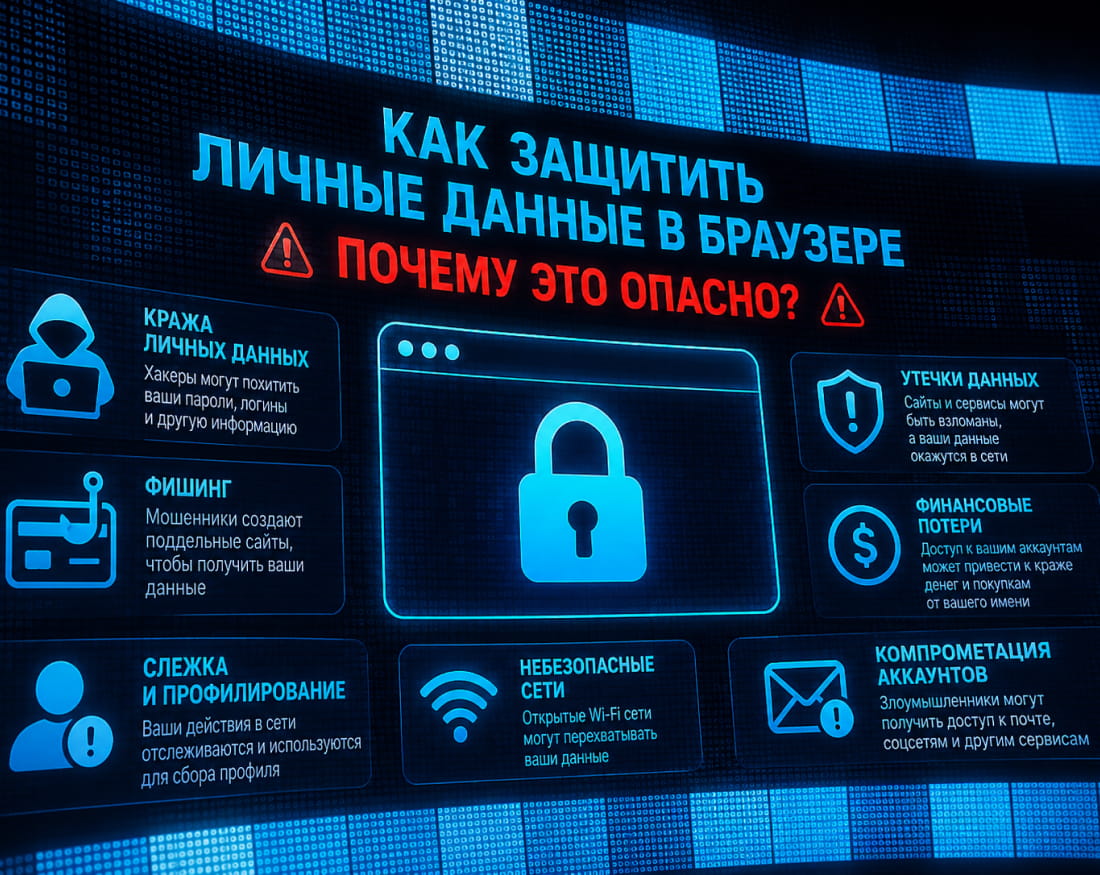 Сбор личных данных пользователя в браузере с помощью трекеров и файлов cookie