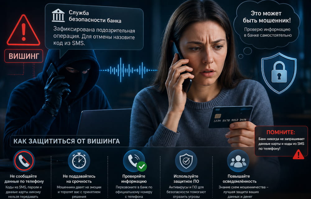 Чек-лист при защите от вишинга