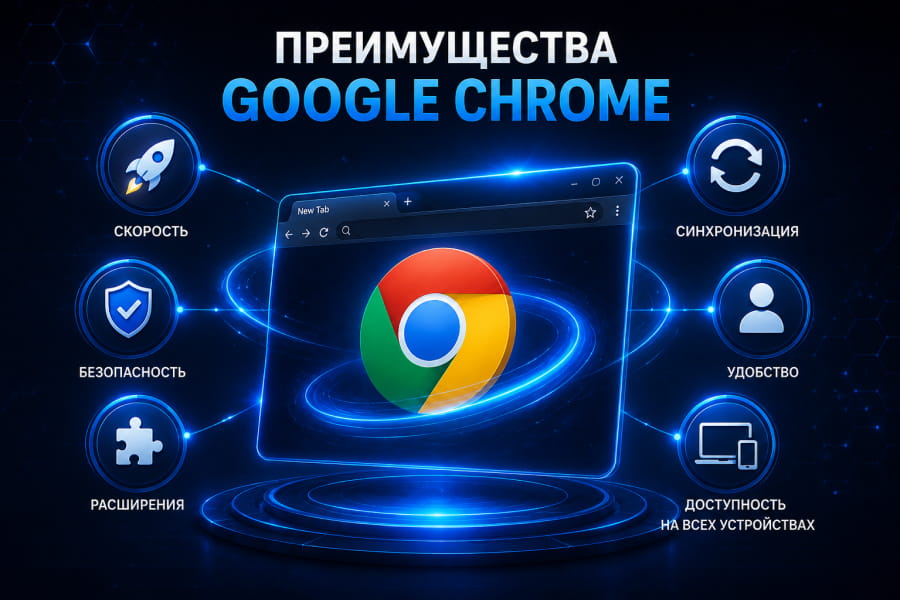 Преимущества Google Chrome: скорость, безопасность, синхронизация и расширения