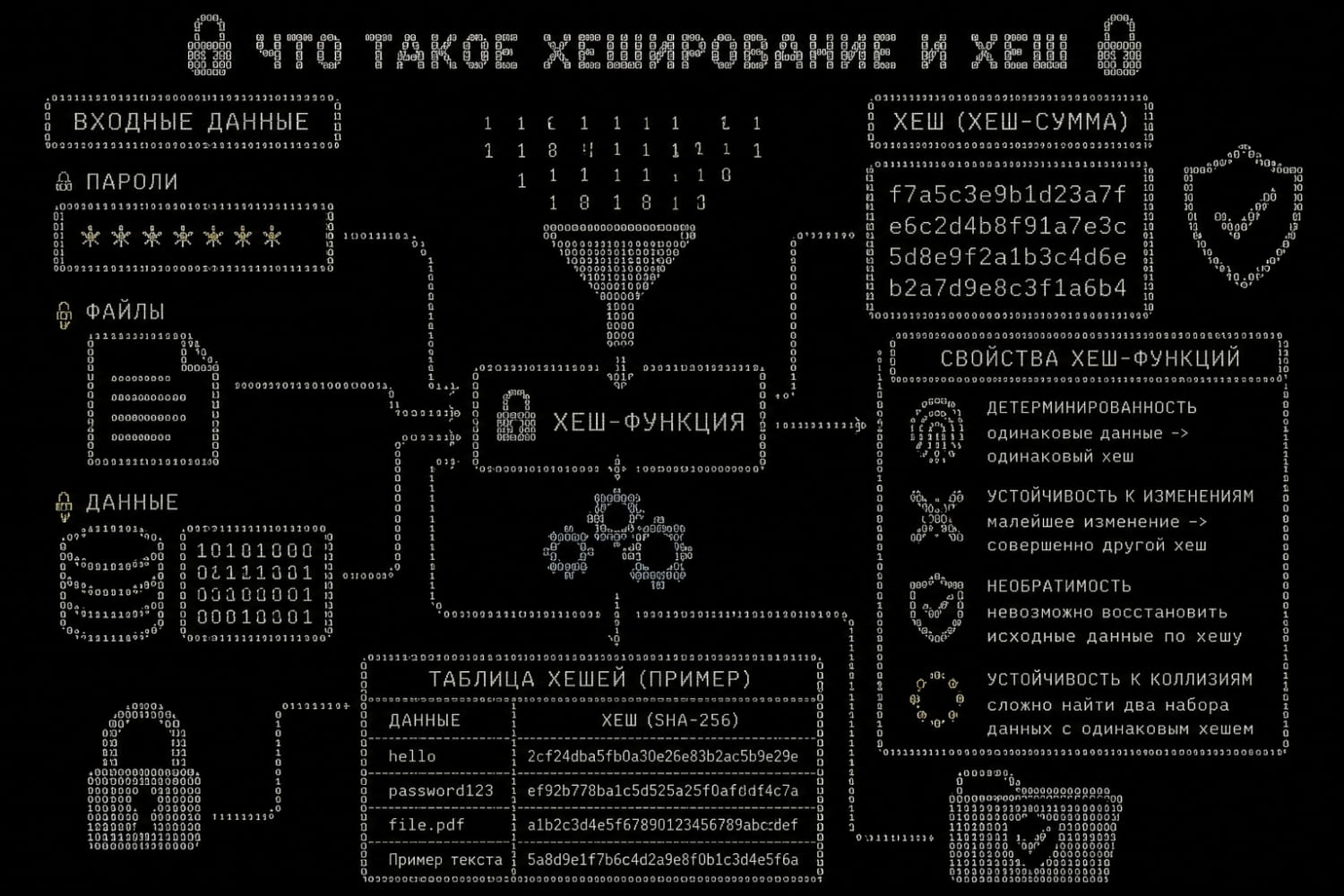Хеширование данных и работа криптографических хеш-функций