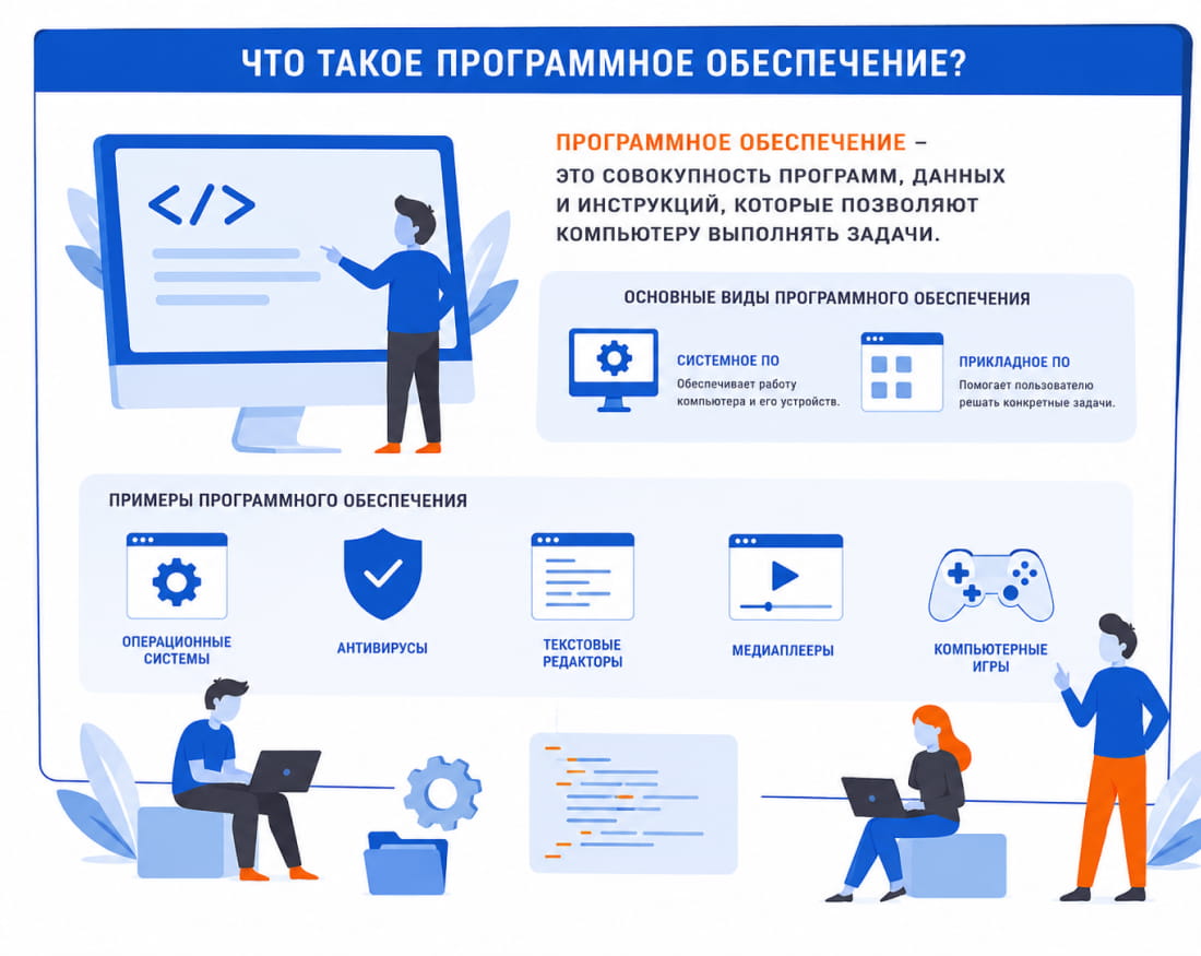 Программное обеспечение на компьютере и взаимодействие приложений с операционной системой