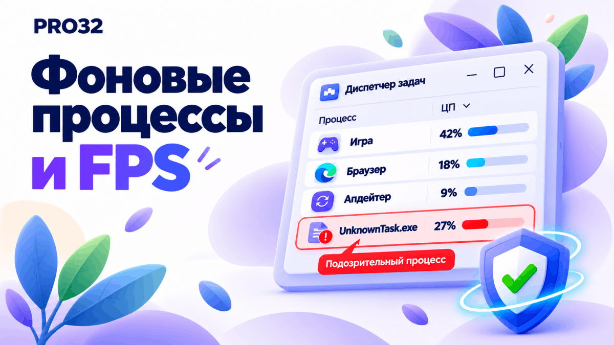 Антивирус проверяет систему на фоне во время игры | PRO32